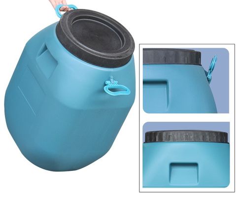 HDPE রাসায়নিক ব্যারেল ধারক 50L প্লাস্টিক স্কয়ার ড্রাম 80*47mm