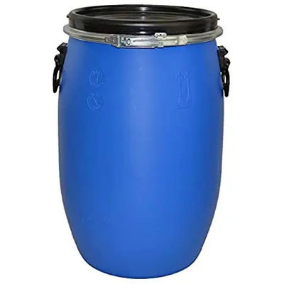 HDPE প্লাস্টিক ব্লু কন্টেইনার 160L কেমিক্যাল ব্লু ড্রাম বালতি ওপেন টপ