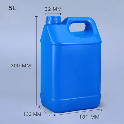 5L প্লাস্টিক জেরি ক্যান এনক্লোজড 5 লিটার এইচডিপিই জেরি ক্যান হ্যান্ডেল সহ