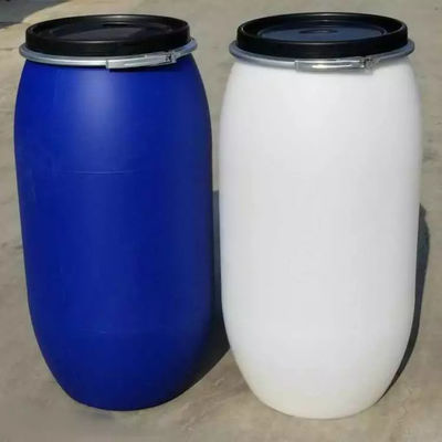 HDPE 55 গ্যালন প্লাস্টিক সাদা ড্রাম ব্যারেল নলাকার ISO9001