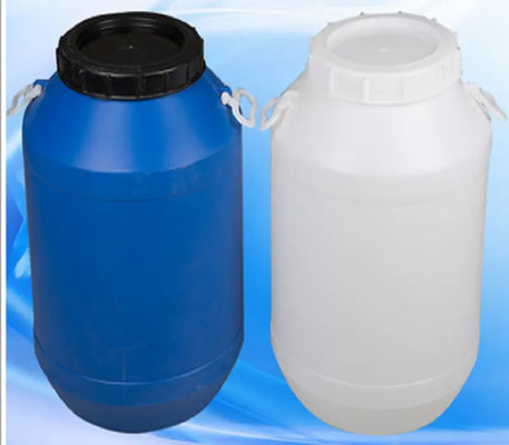 ওপেন টপ ব্লু 200L প্লাস্টিক ড্রাম HDPE রাসায়নিক ব্যারেল গোলাকার আকৃতি