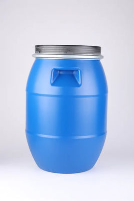টেকসই কভার সহ রাউন্ড 30L নীল তেলের ড্রাম HDPE প্লাস্টিকের ড্রাম