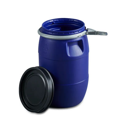OEM / ODM ওপেন হেড প্লাস্টিক ড্রাম HDPE প্লাস্টিকের বালতি নীল ক্ষার প্রতিরোধী