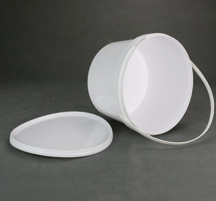 1L খাদ্য সংগ্রহস্থল ড্রাম বালতি HDPE ঢাকনা হ্যান্ডেল সঙ্গে স্বচ্ছ