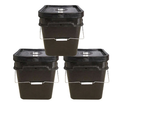 নলাকার প্লাস্টিক পেইন্ট বালতি HDPE 20 লিটার বালতি কাস্টম প্রিন্টেড ISO9001