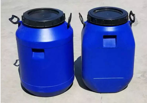 থ্রেড ঢাকনা এবং হ্যান্ডেল সহ 60L খাদ্য সংগ্রহস্থল ড্রাম নীল প্লাস্টিক ব্যারেল